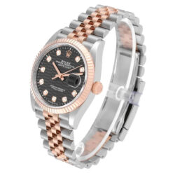 Đồng hồ Rolex Datejust 126231 Diamond Fluted Dial Steel Rose Gold chính hãng