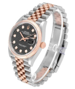 Đồng hồ Rolex Datejust 126231 Diamond Fluted Dial Steel Rose Gold chính hãng