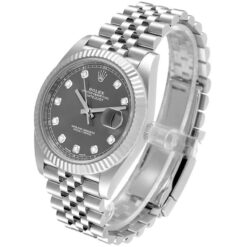 Đồng hồ Rolex Datejust 126334 41mm Steel White Gold Diamond được nạm 10 viên kim cương