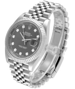 Đồng hồ Rolex Datejust 126334 41mm Steel White Gold Diamond được nạm 10 viên kim cương