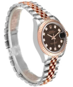 Đồng hồ Rolex Lady-Datejust 279171 28mm Steel Rose Gold Chocolate Diamond cao cấp
