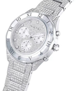 Đồng hồ Swarovski Dextera Lux Silver Watch 40mm cao cấp