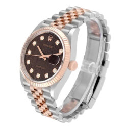Đồng hồ Rolex Datejust 126231 36mm vi tính nâu mặt số đính kim cương sang trọng