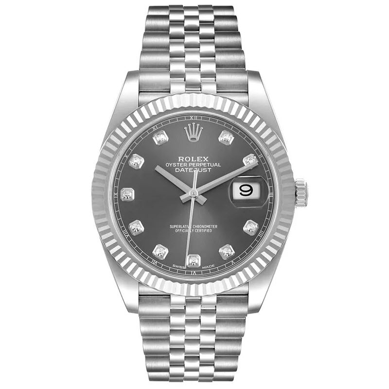 Đồng hồ Rolex Datejust 126334 41mm Steel White Gold Diamond chính hãng