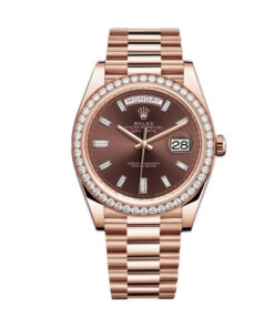 Đồng hồ Rolex Day-Date 228345RBR 40mm Chocolate Set with Diamond Rose Gold