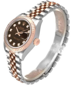 Đồng hồ Rolex Lady-Datejust 279171 28mm Steel Rose Gold Chocolate Diamond cao cấp