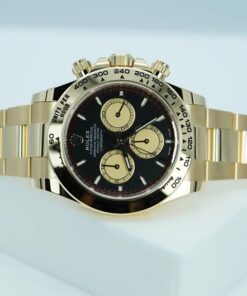 Đồng Hồ Rolex Cosmograph Daytona 126508 Mặt Số Đen Vàng Champagne