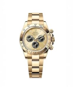 Đồng Hồ Rolex Cosmograph Daytona 126508 Mặt Số Vàng Champagne Đen