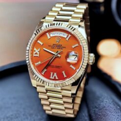 Đồng Hồ Rolex Day-Date 36 128238 Mặt Số Đá Carnelian