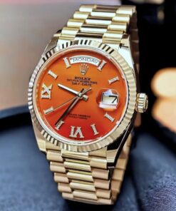 Đồng Hồ Rolex Day-Date 36 128238 Mặt Số Đá Carnelian