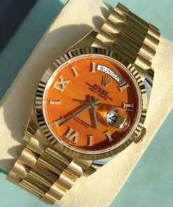 Đồng Hồ Rolex Day-Date 36 128238 Mặt Số Đá Carnelian