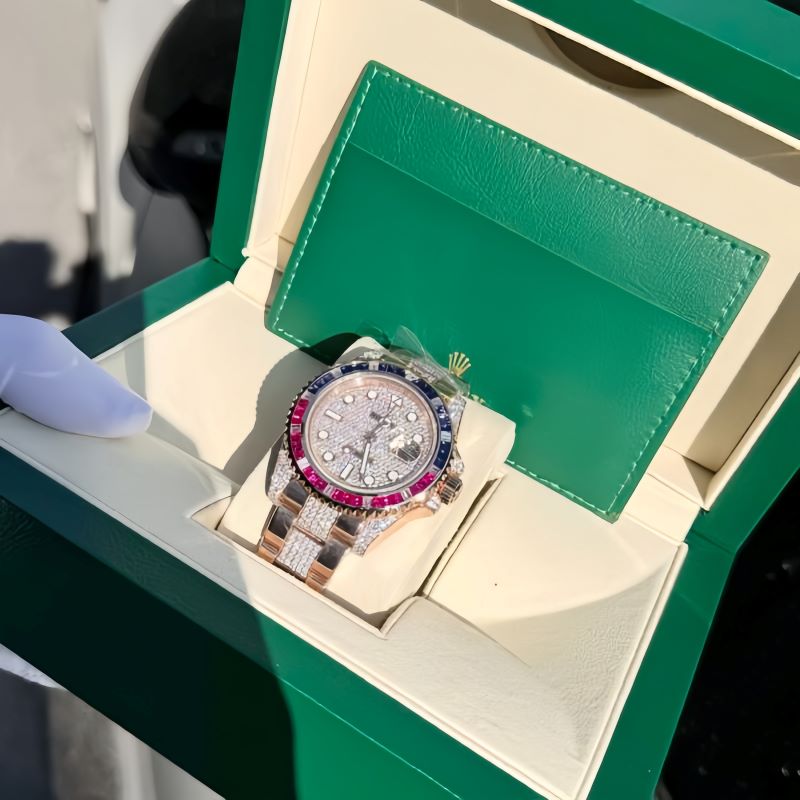 Đồng Hồ Rolex GMT-Master II 126755 SARU-DIAO Vàng Khối 18k Chính Hãng