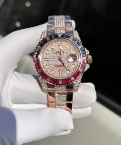 Đồng Hồ Rolex GMT-Master II 126755 SARU-DIAO Vàng Khối 18k Chính Hãng