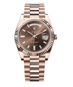 Rolex Oyster Perpetual Day-Date 40 228235 Mặt Số Chocolate