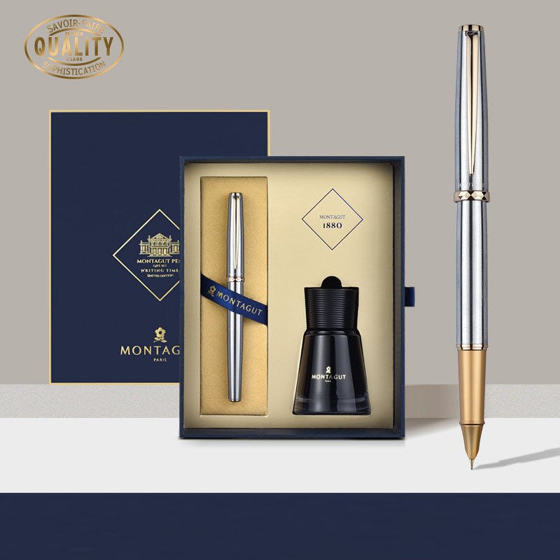 Bút ký Montagut mạ vàng 14k cao cấp M100-01