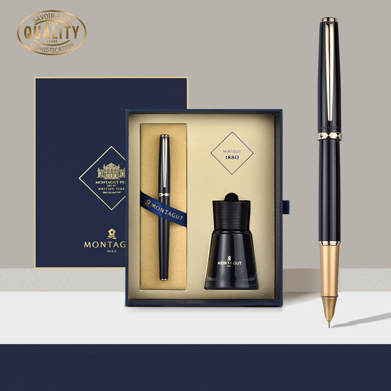 Bút ký Montagut mạ vàng 14k cao cấp M100-02