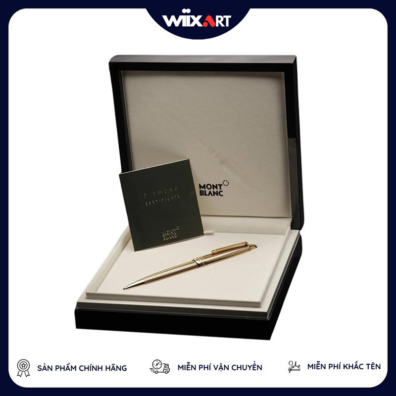 Bút ký Montblanc Meisterstück Solitaire màu lúa mạch vàng hồng
