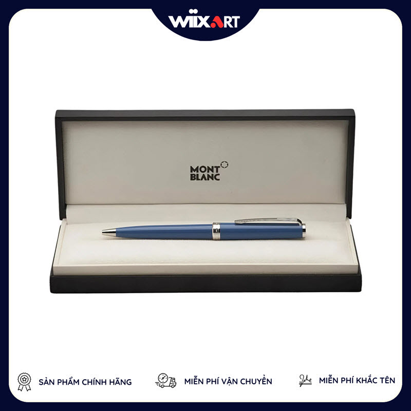 Bút ký Montblanc PIX Collection Precious Resin Petrol Blue Kugelschreiber