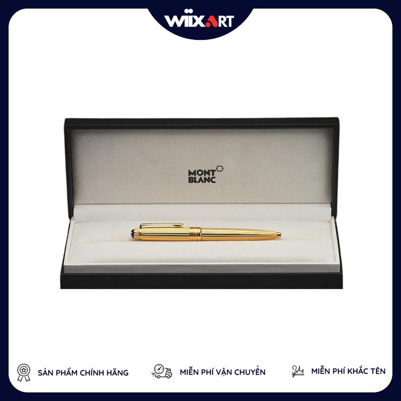 Bút ký Montblanc Solitaire Vermeil Gold Mozart Pinstripe Guilloche