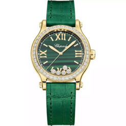 Đồng Hồ Chopard Happy Sport 275378-0001 Mặt Đá Malachite Xanh Lá 33mm