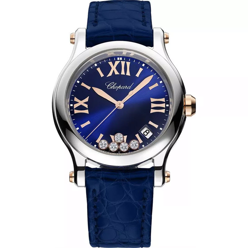 Đồng Hồ Chopard Happy Sport 278582 Blue Diamond 36mm Cao Cấp