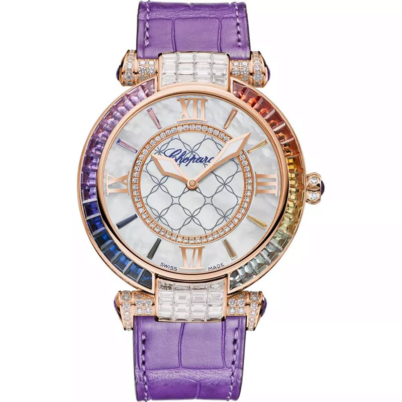Đồng Hồ Chopard Imperiale 384239-5009 Joaillerie Rainbow 40mm Kim Cương & Sapphire