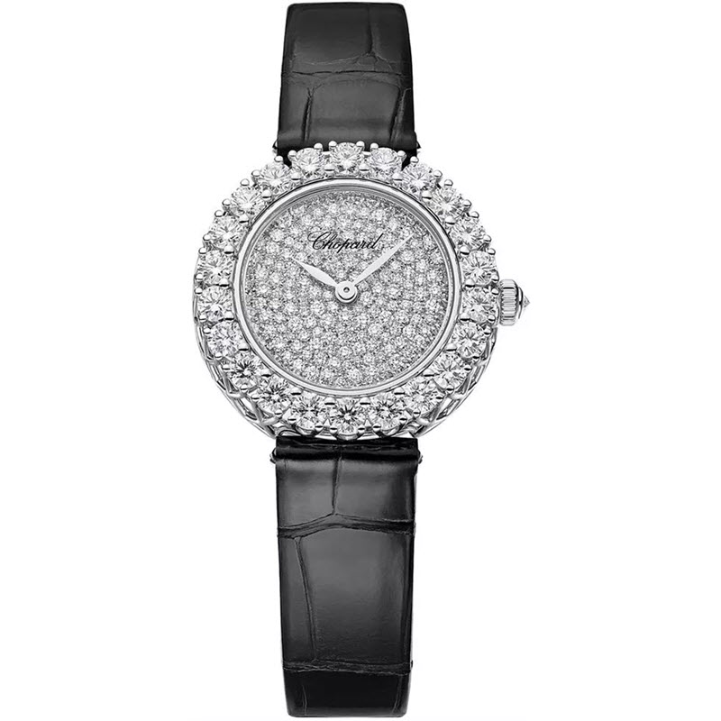 Đồng Hồ Chopard L'heure Du Diamant 13A178-1302 Round Full Kim Cương 26mm