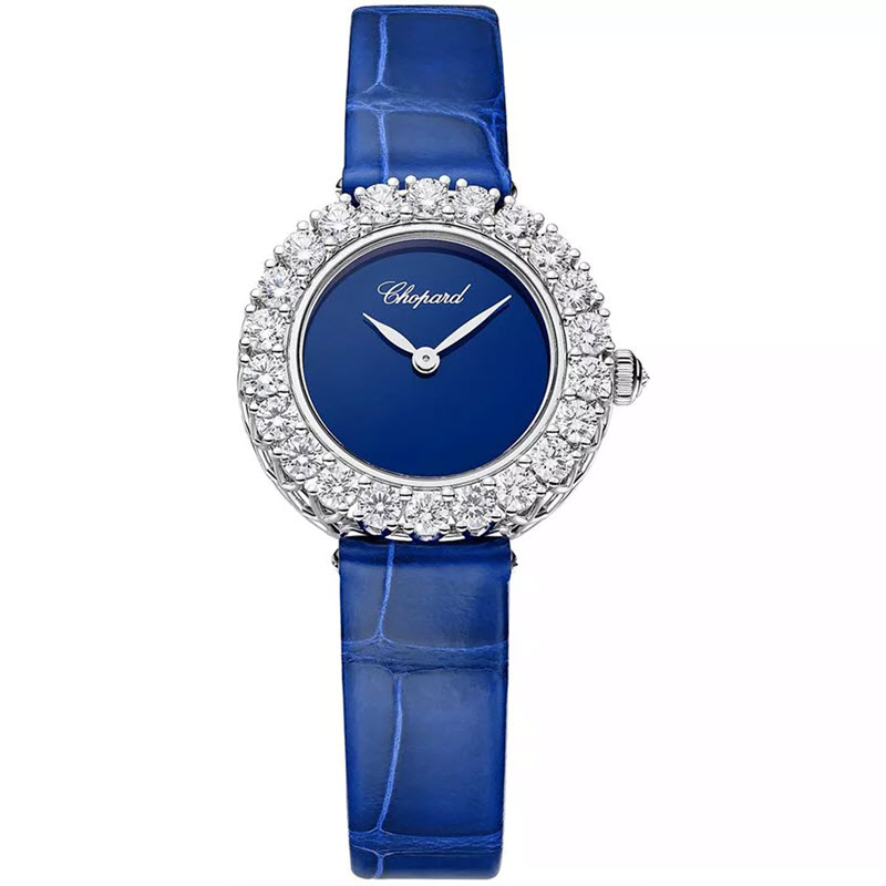 Đồng Hồ Chopard L'Heure du Diamant 13A178-1312 Round Xanh Navy 26mm