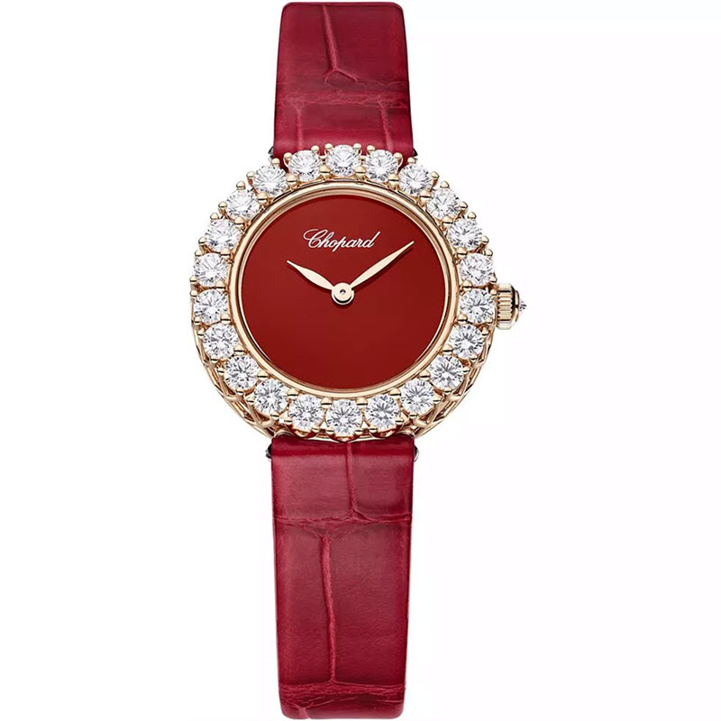 Đồng Hồ Chopard L'Heure Du Diamant 13A178-5308 Round Đỏ 26mm