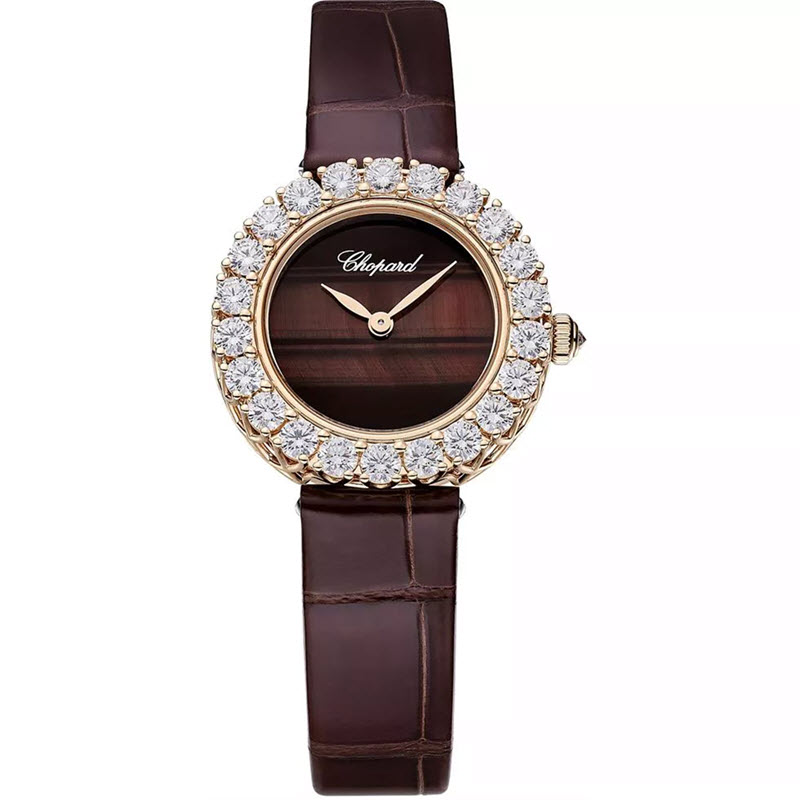 Đồng Hồ Chopard L'Heure du Diamant 13A178-5313 Round Nâu 26mm