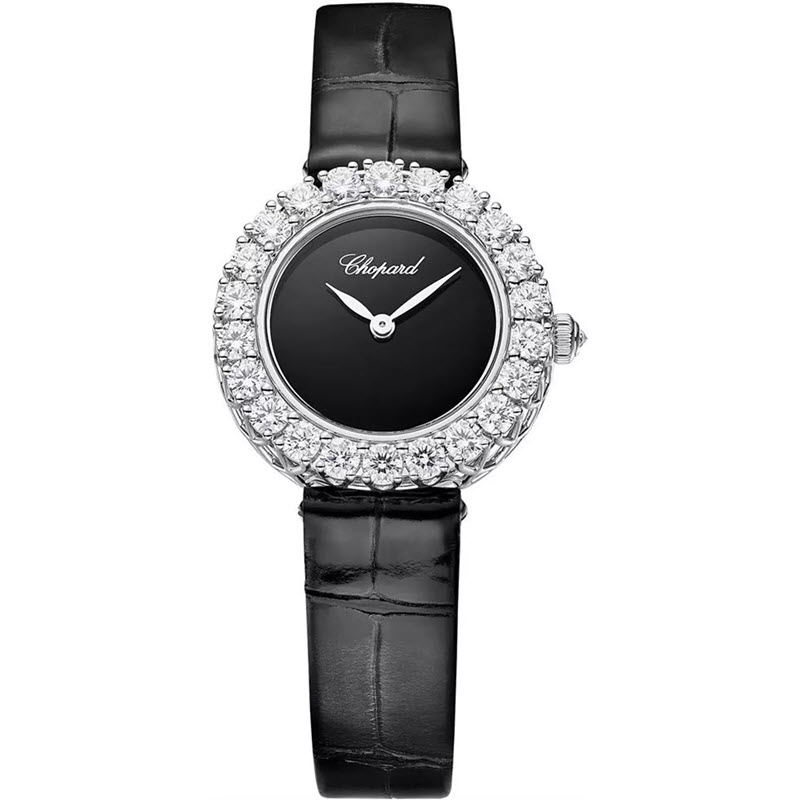 Đồng Hồ Chopard L'heure Du Diamant 13A178-1318 Round Đen 26mm