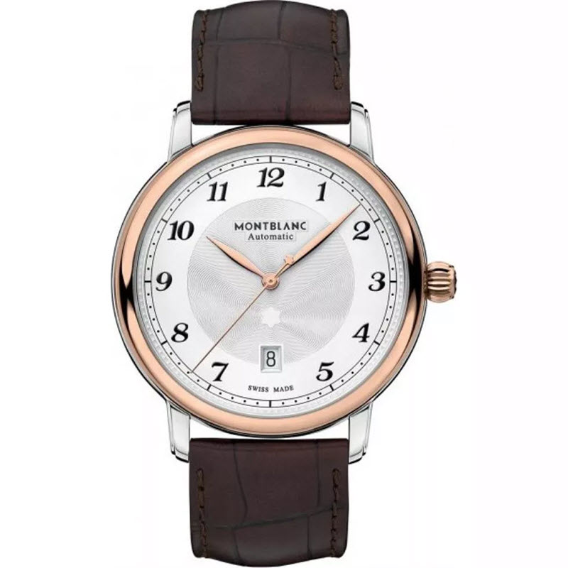 Đồng Hồ Montblanc Star Legacy 117576 Automatic Date 42mm Viền Vàng Hồng