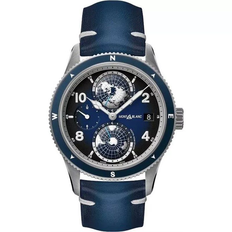 Đồng Hồ Montblanc MB125565 1858 Geosphere 42mm Dây Da