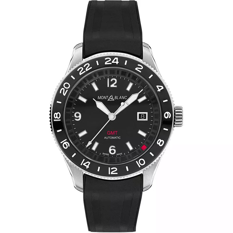 Montblanc MB129766 1858 GMT Automatic Date Watch 42mm