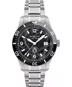 Đồng Hồ Montblanc 1858 Iced Sea MB129371 Automatic Đen 41mm Dây Thép