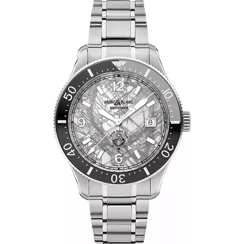Đồng Hồ Lặn Montblanc 1858 Iced Sea MB130793 Automatic Date 41mm