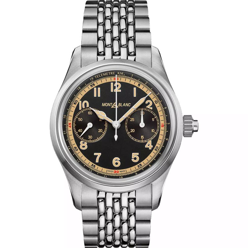Đồng Hồ Montblanc MB125582 1858 Monopusher Chronograph 42mm Dây Thép