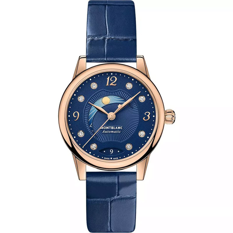 Đồng Hồ Montblanc Bohème MB127363 Day & Night Vàng Hồng 18K 30 mm