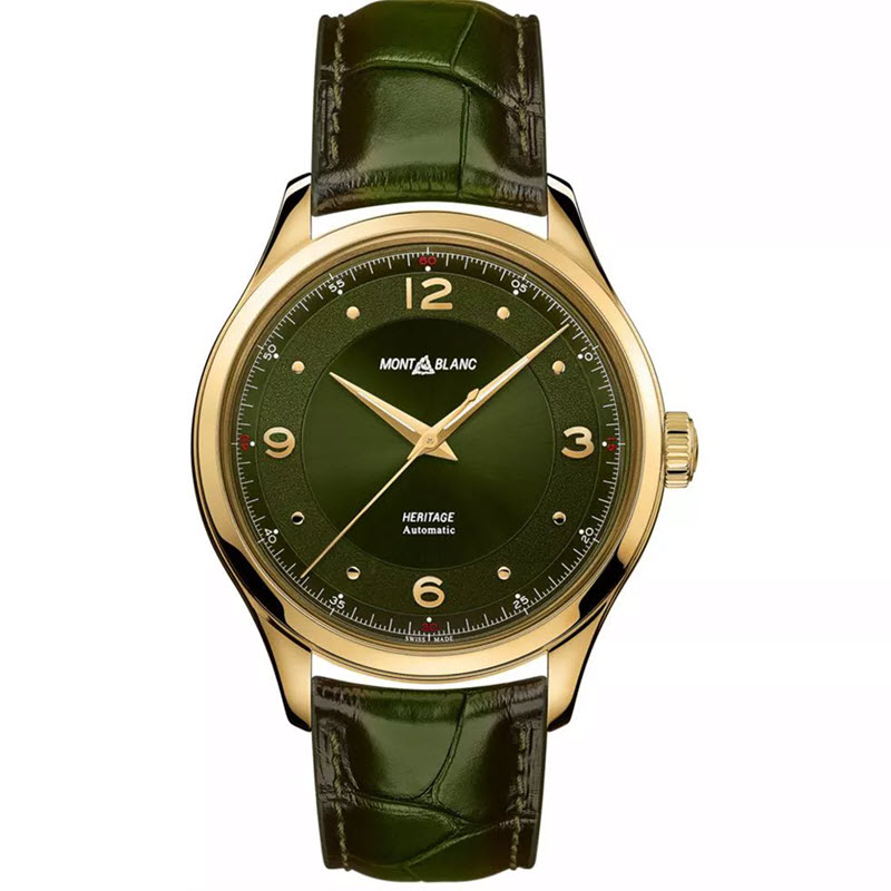 Đồng Hồ Montblanc Heritage Automatic 126464 Xanh Lá 40mm Vỏ Vàng 18K