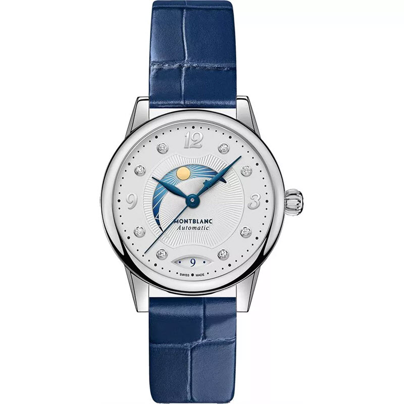 Montblanc MB127358 Bohème Day & Night Dây Da Vân Cá Sấu 30mm