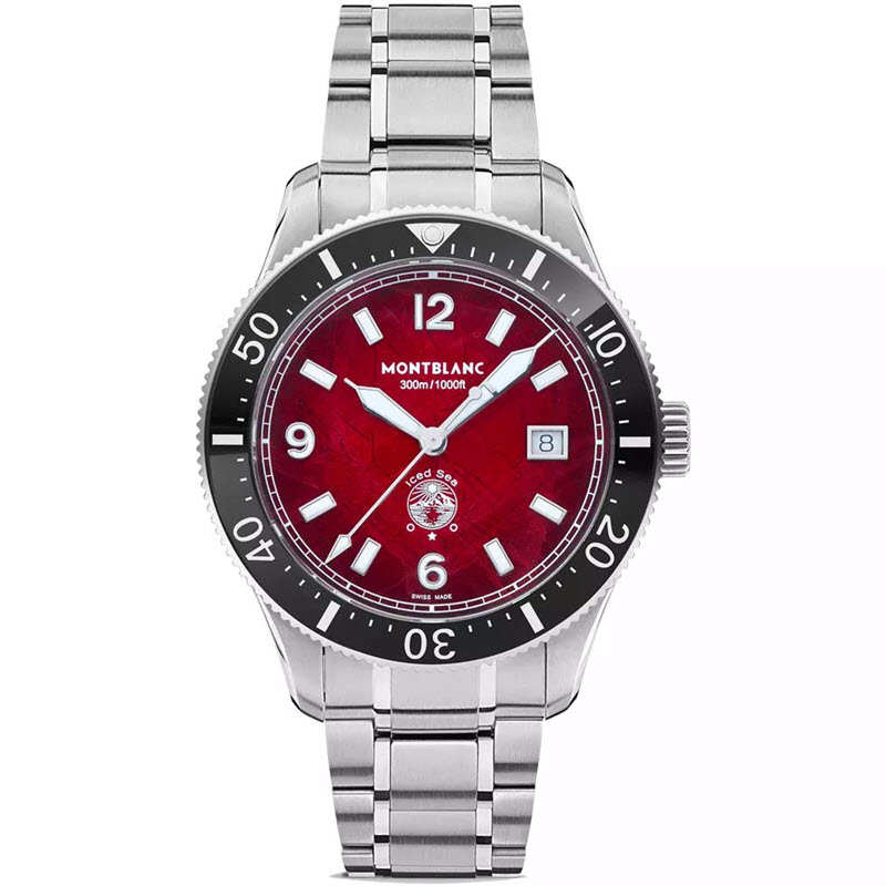 Đồng Hồ Montblanc MB132291 Iced Sea Automatic Date 41mm Chống Nước 30 ATM