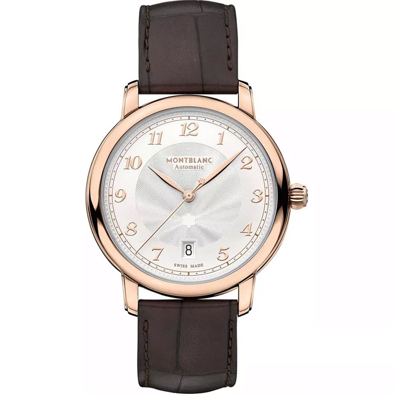 Đồng Hồ Montblanc Star Legacy 117579 Vỏ Vàng Hồng 18K 39mm Dây Da Nâu