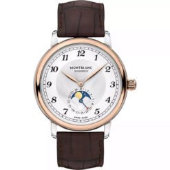 Đồng Hồ Montblanc Star Legacy 117580 Moonphase Viền Vàng Hồng 42mm