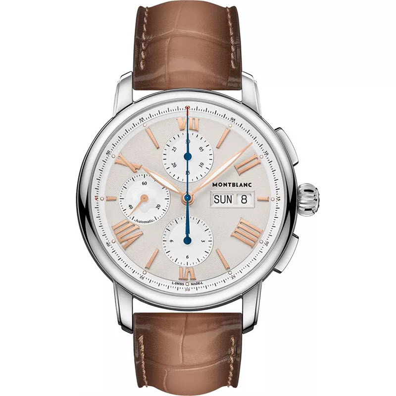 Montblanc Star Legacy MB126080 43mm Dây Da Nâu