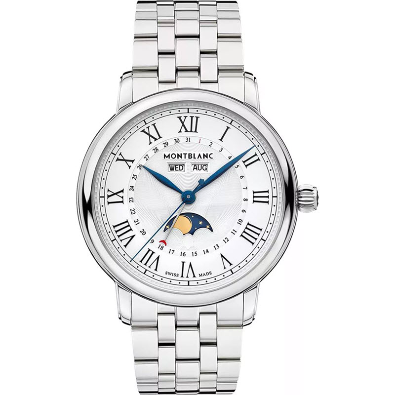 Đồng Hồ Montblanc Star Legacy MB128677 Full Calendar Trắng Bạc 42mm