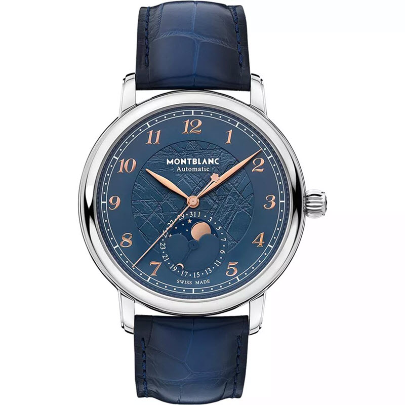 Đồng Hồ Montblanc Star Legacy MB129630 Moonphase Xanh 42mm Dây Da