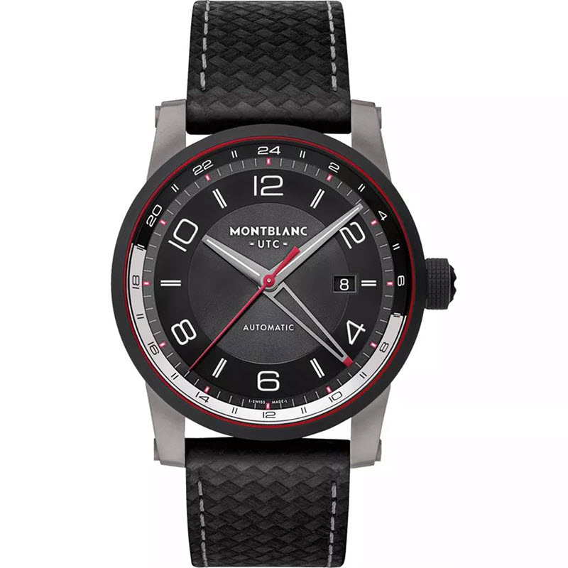 Đồng Hồ Montblanc TimeWalker 115080 UTC Đen 42mm Dây Da