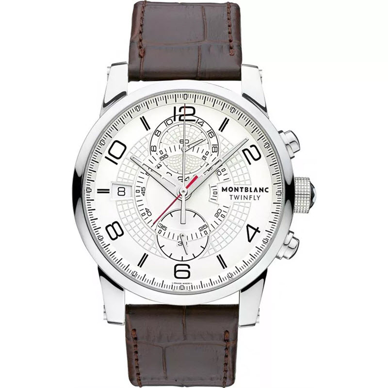 Đồng Hồ Montblanc Timewalker Twinfly Chronograph 109134 43mm Dây Da