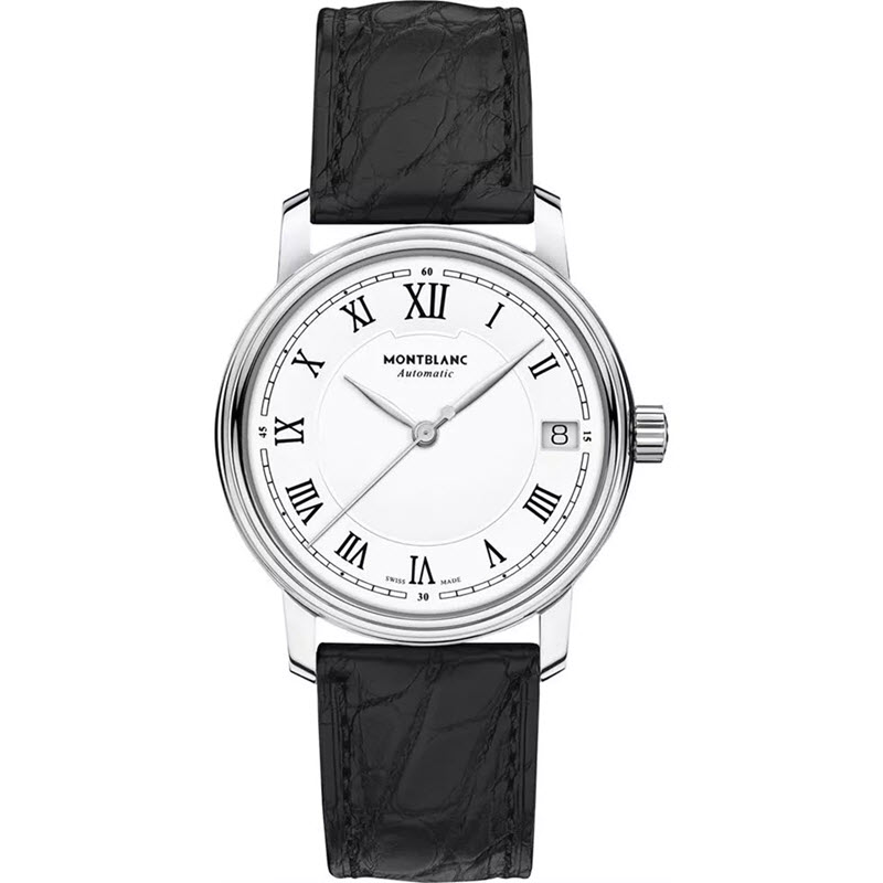 Đồng Hồ Montblanc Tradition 124782 Đen Trắng 32mm
