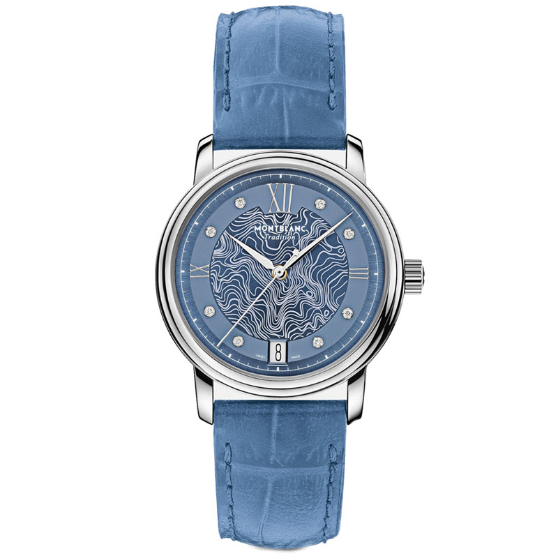 Đồng Hồ Nữ Montblanc MB131296 Tradition Automatic Xanh Dương 32mm